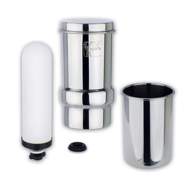 Laden Sie das Bild in Galerie -Viewer, Newton Gravity-Powered 1L Water Filter System with Fluoride Removal and Limescale Reduction