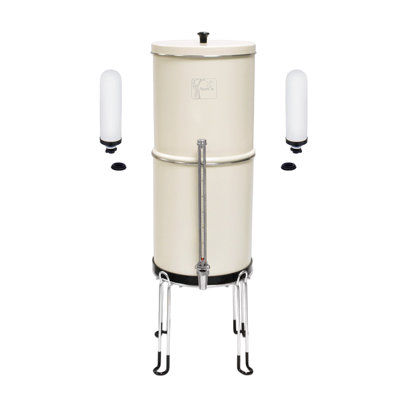 Laden Sie das Bild in Galerie -Viewer, Newton 8.5 Litre Gravity-Powered Water Filter System Black and White